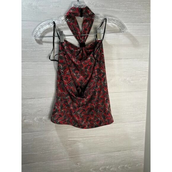 Kenneth Cole New York Halter Top Printed Small - Picture 3 of 9